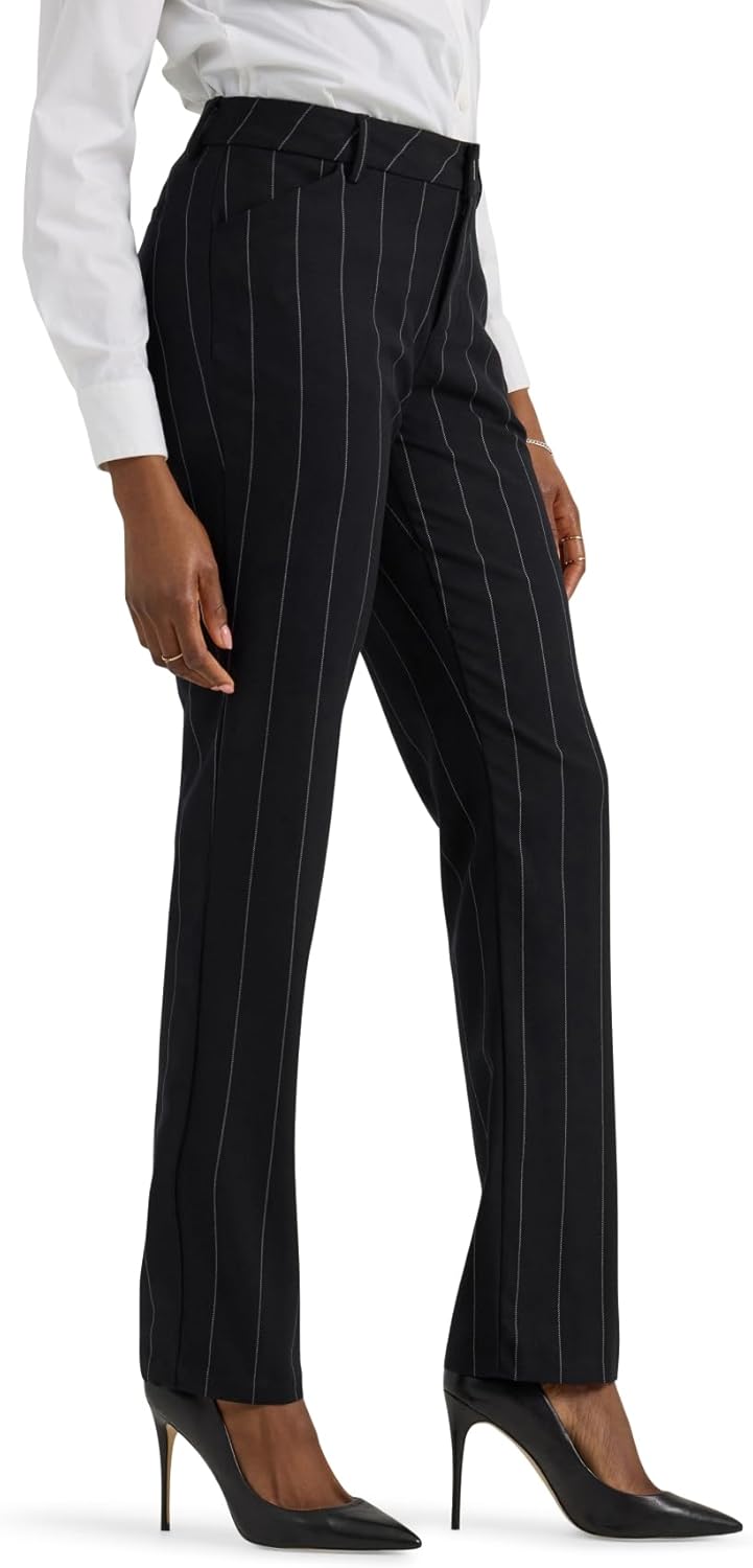 Lee Women’s Wrinkle Free Relaxed Fit Straight Leg Pant