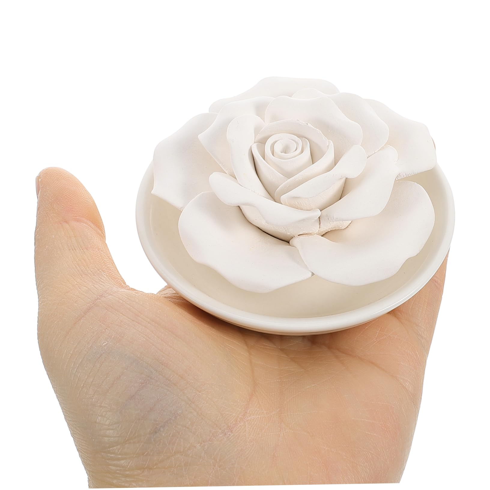 Difusor de Aromaterapia Forma de Flor Difusor Portátil de Piedra para Coche Dormitorio Baño Aromaterapia y Hogar