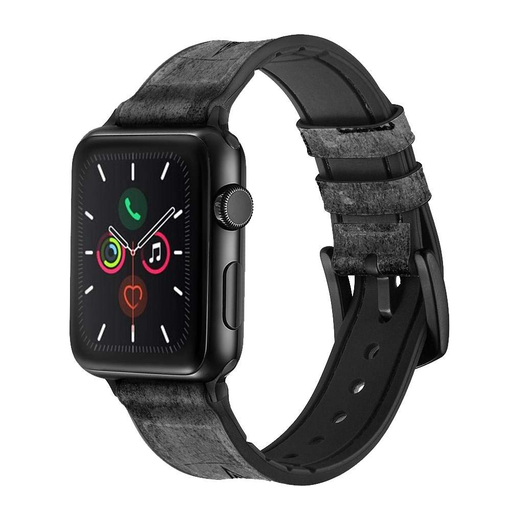 Amazon.com: CA0744 Black Ace Spade Leather & Silicone Smart Watch