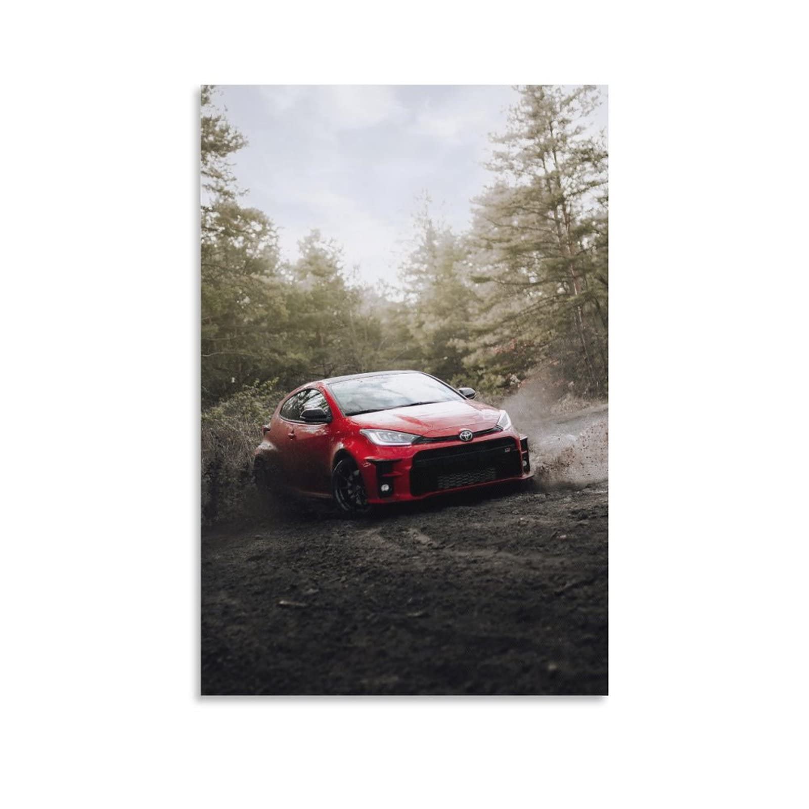 Este Jdm Sport Car For Yaris Gr Racing Car Supercar Poster Decorative Painting Canvas Wall Posters And Art Picture Print Modern Family Bedroom Decor Posters 12X18inch(30X45cm)