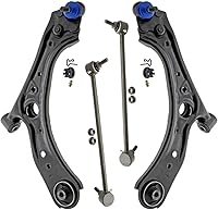 Vista 203 de Detroit Axle - Kit de brazos de control delanteros de 4 piezas para Ford Mustang Base GT 05-10 2005 2006 2007 2008 2009 2010, 2 brazos de control