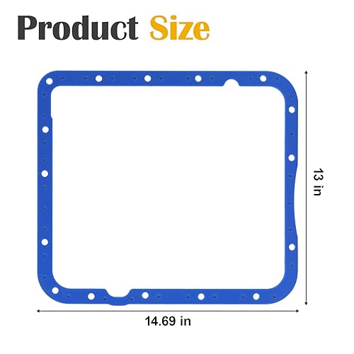 Miniatura 2 de Junta de cárter de aceite de transmisión apta para junta GM 93104, compatible con Moroso 4L60E, 700R4. Actualizada con cuña de acero en el interior,