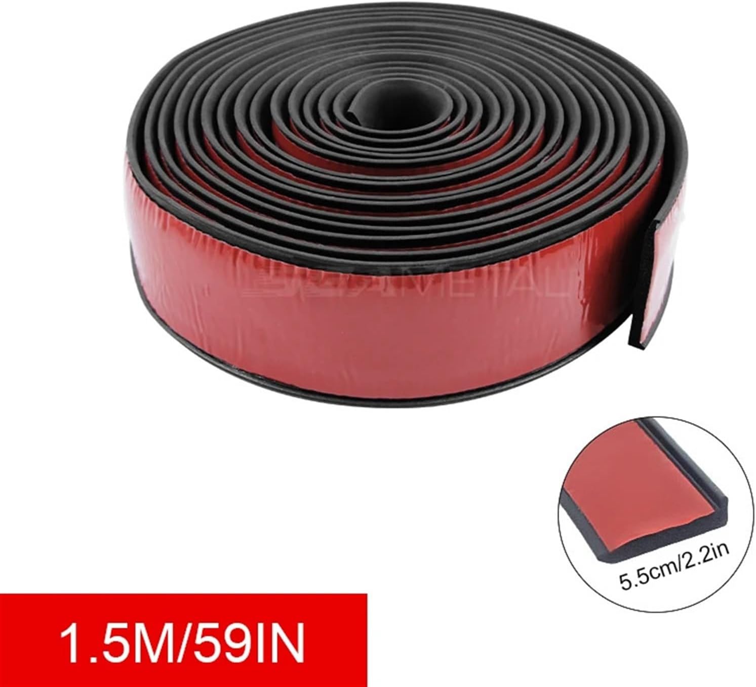 Widened Car Fender Seal Strip Wheel Arch Wing Anti Scratch Strips Rubber Auto Wheel Tyre Eyebrow Mud Guard Protector(5.5cmX6m)
