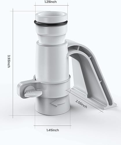 Miniatura 6 de POOLHACKER Soporte para tubo de piscina, 2 piezas de 14 de pulgada de soporte de manguera de agua con montaje de abrazadera para piscinas sobre el