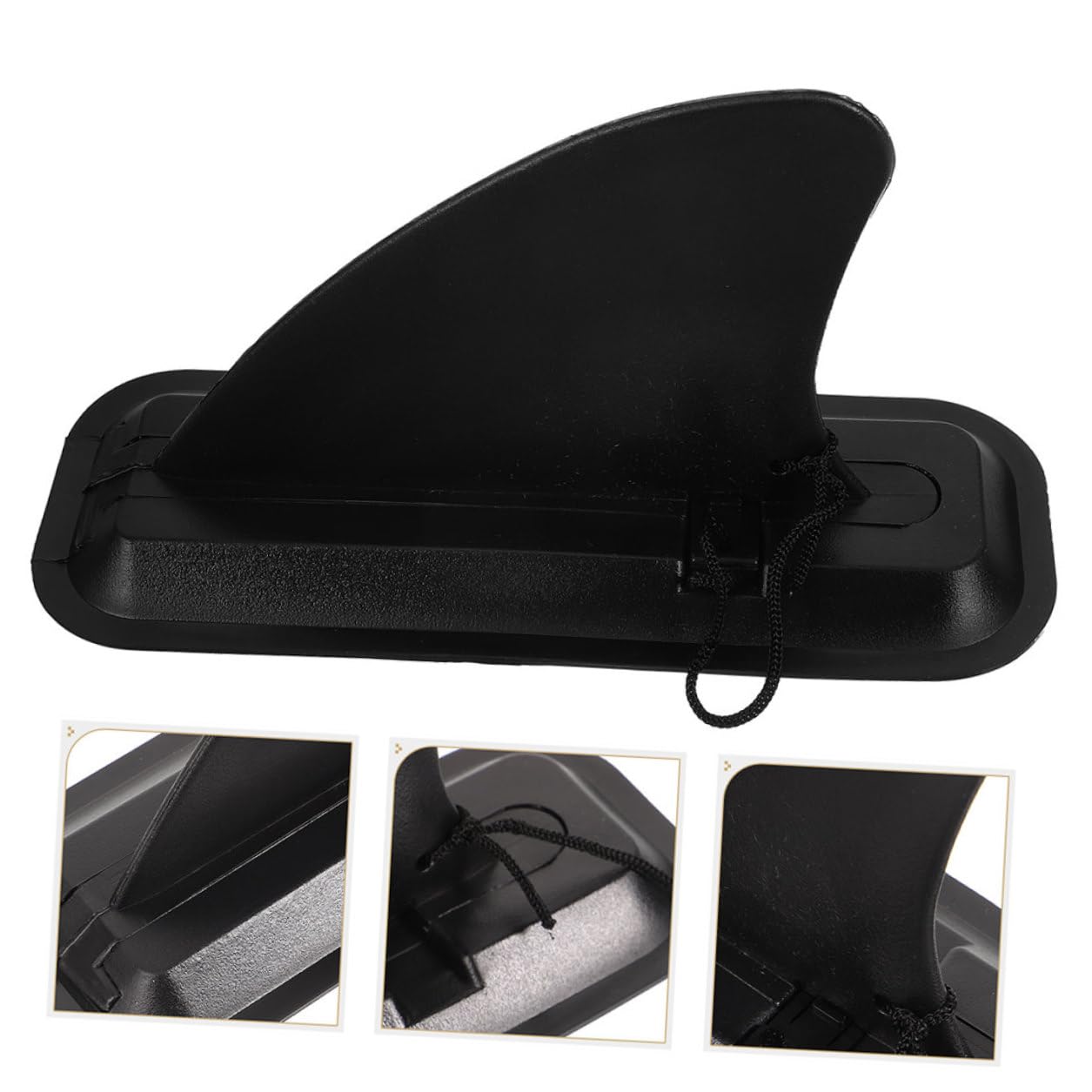 NOLITOY 2 Sets Ailerons pour Planche de Surf et Paddle Board en Plastique Noir, Séparateur d'eau Amovible Fixation Coulissante pour Meilleure Stabilité et Contrôle