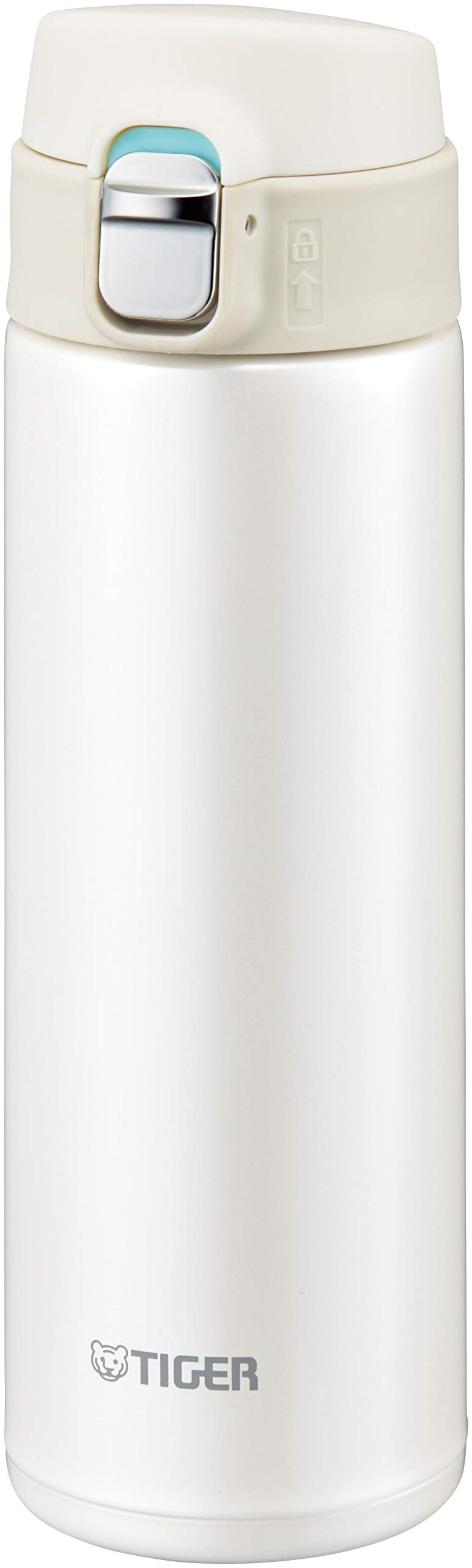Tiger Stainless Steel Flask Bottle, Vacuum Insulated Double Wall, Cream White, 480 ml, MMJ-A481