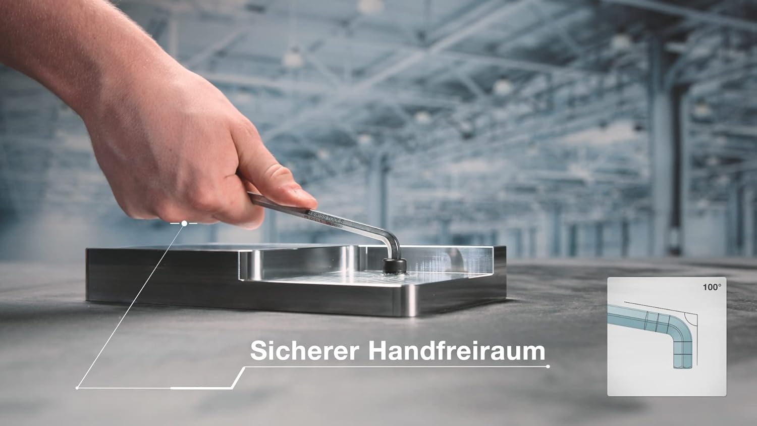 PB Swiss Tools 90-100° RainBow Key L-Wrench Set PB 2222.LH-10 RB CN | 100% Swiss Made | 9-Piece Allen Key Set, Size 1.5-10 mm with Very Short Key Part