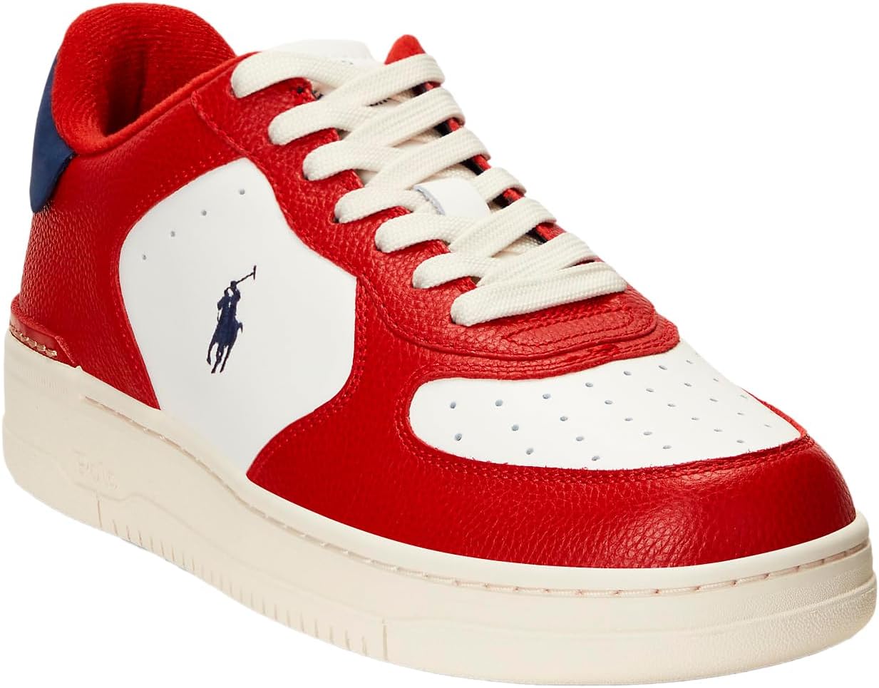 POLO RALPH LAUREN Mens Masters Court Logo Leather Sneaker