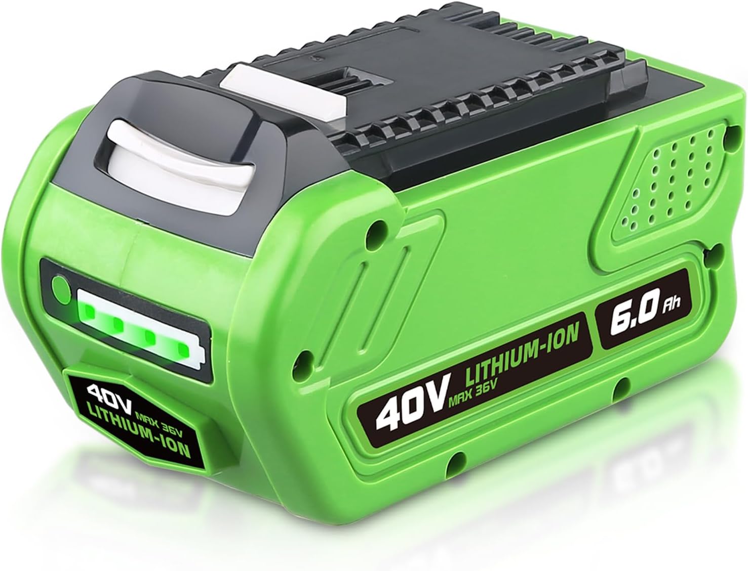 FERRYBOAT 29462 40V 6.0Ah Battery Replacement for GreenWorks 40V Battery 29472 29462 29252 20202 22262 25312 25322 20642 22272 27062 21242 G-Max Cordless Power Tools