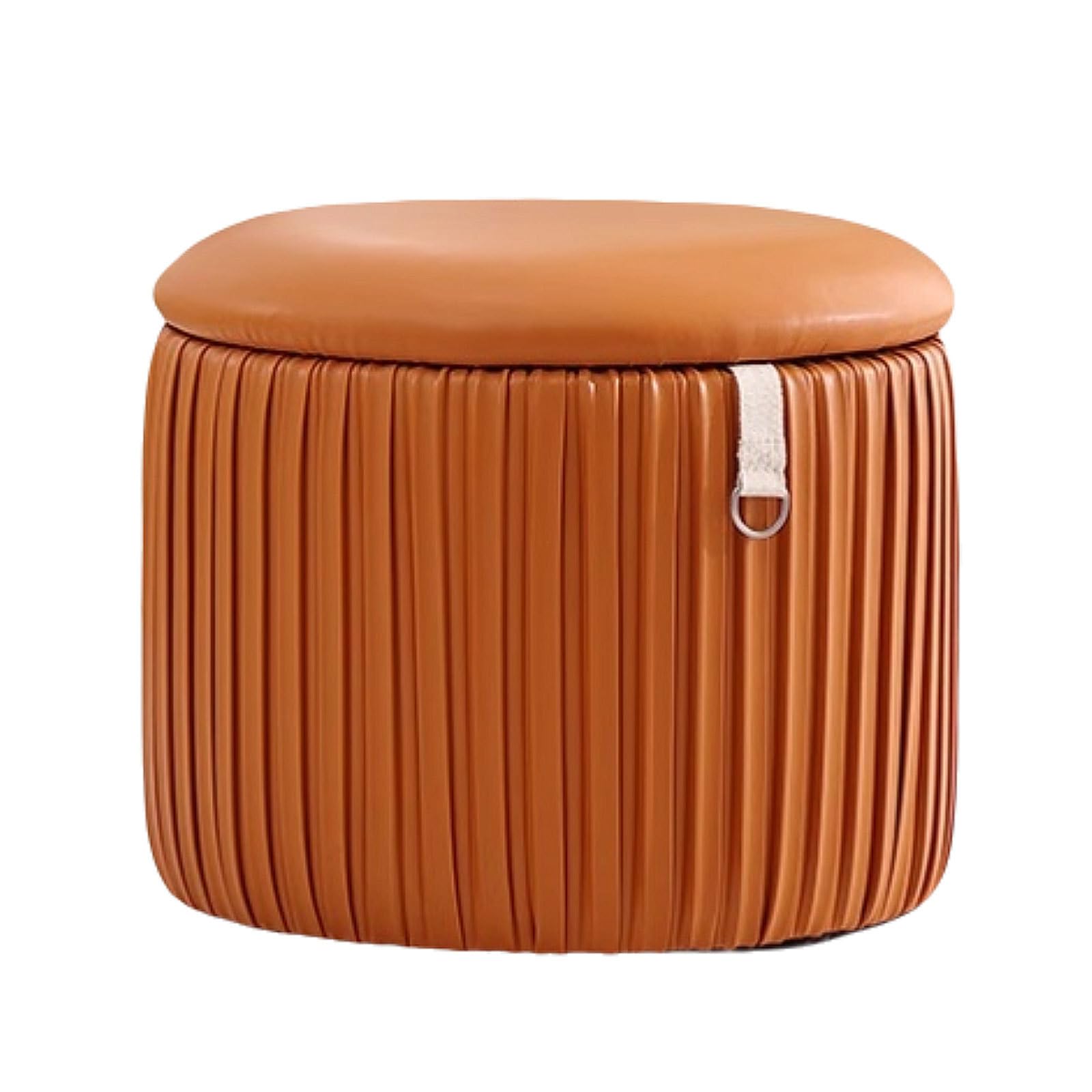 Robusto Ottomani in Poliestere con Cornice in Legno Moderno Pouf Pouf ottomane robuste vanità sgabelli compatti sgabelli risparmia Spazio