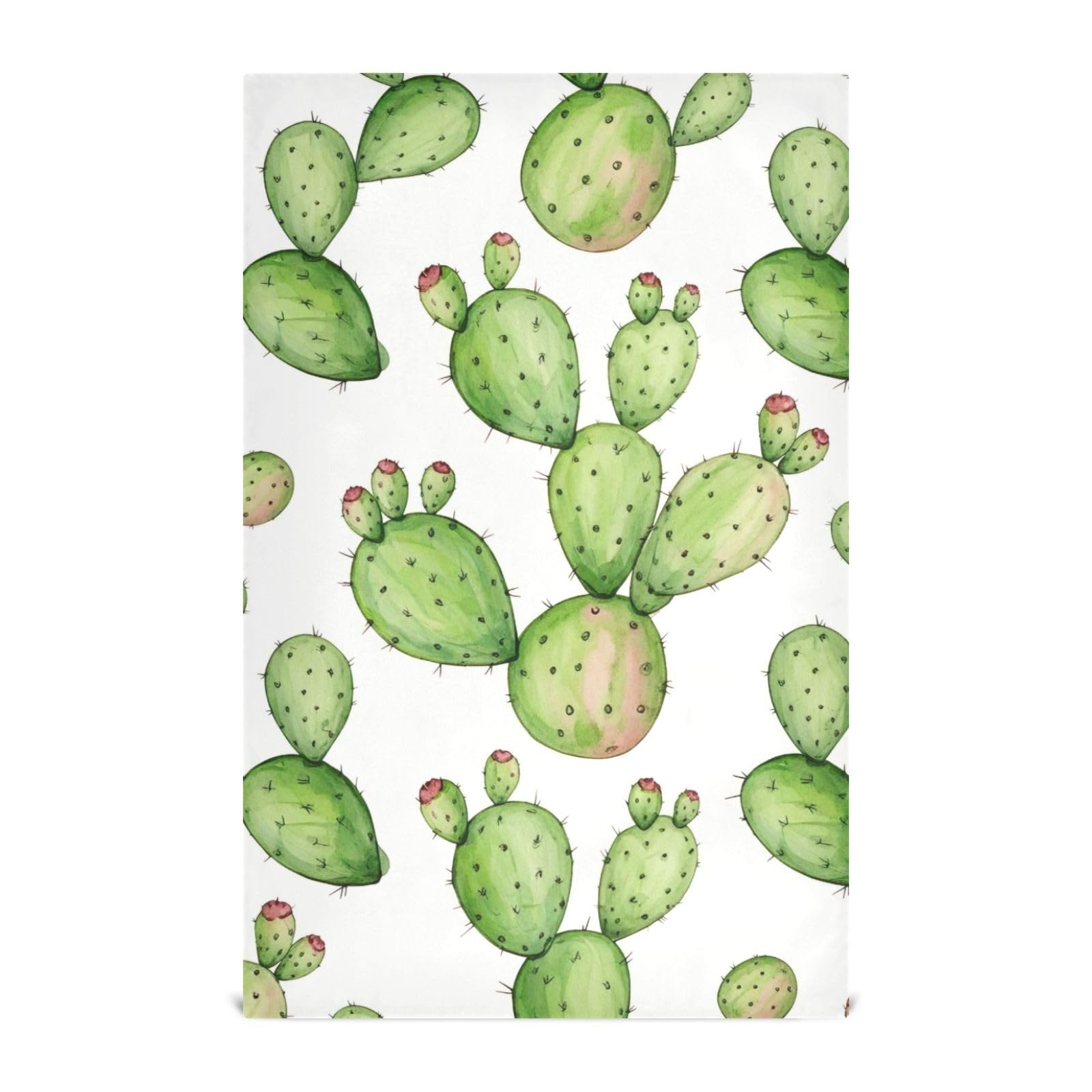 Torchons cuisine GAIREG lot de 6 essuie-mains absorbants motif cactus rose vert 45x71 cm
