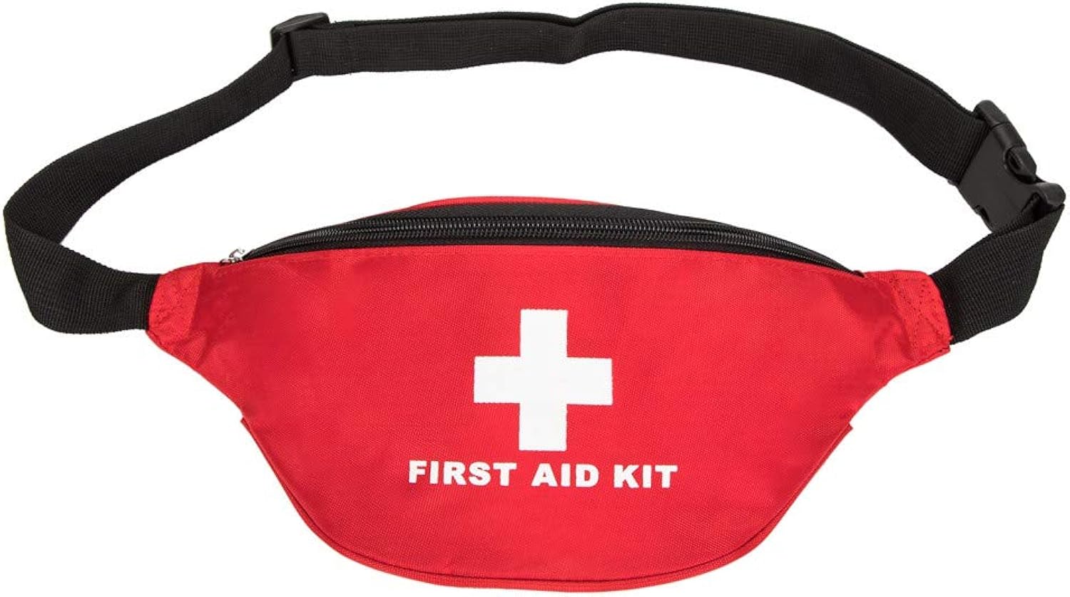 Jipemtra First Aid Fanny Pack First Aid Bag Red Travel Rescue Bag Empty Pouch First Responder Storage Compact Survival Medicine Bag Pocket Container for Car Home Ourdoors (Red Fanny Pack)