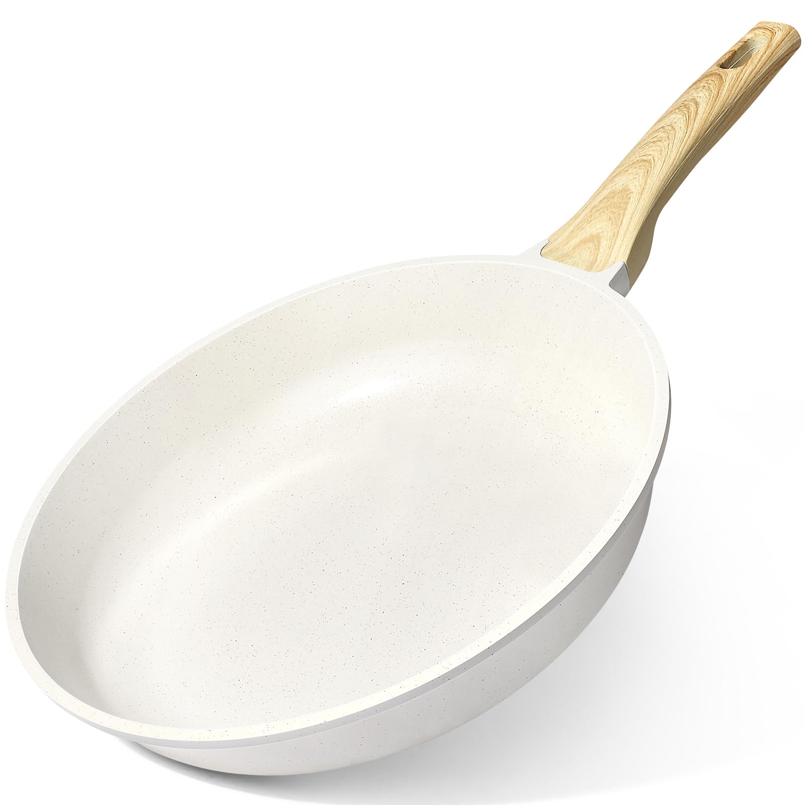 GiPP Sartén Antiadherente de Cerámica，Sartenes para freír Saludable y No Tóxica,Compatible con Inducción,Libre de PFAS y PFOA,Apta para Lavavajillas（Blanco,20CM） — view 16