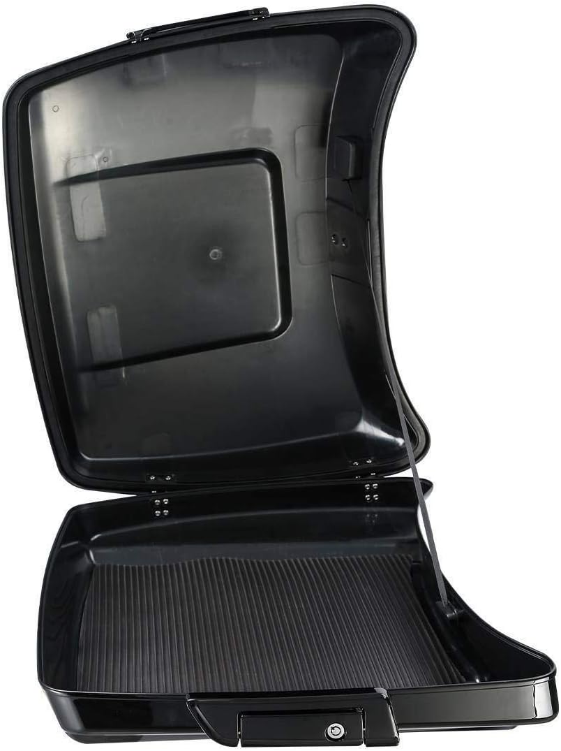 TCMT Black Latch 5.5" Razor Motorcycle Trunk Box Backrest Pad Fit For Harley Touring 2014-2025 CVO Road King Road Glide Street Glide Electra Glide Pack Trunk