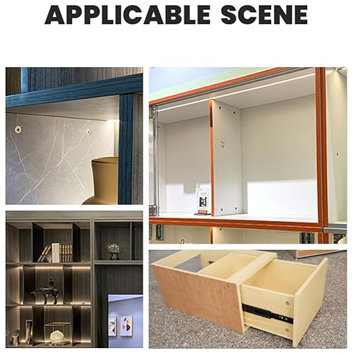 Miniatura 6 de Juego de sujetadores para muebles, kit surtido de cerradura de leva, 500 piezas con ruedas excéntricas, pasadores de madera, pernos de hardware,