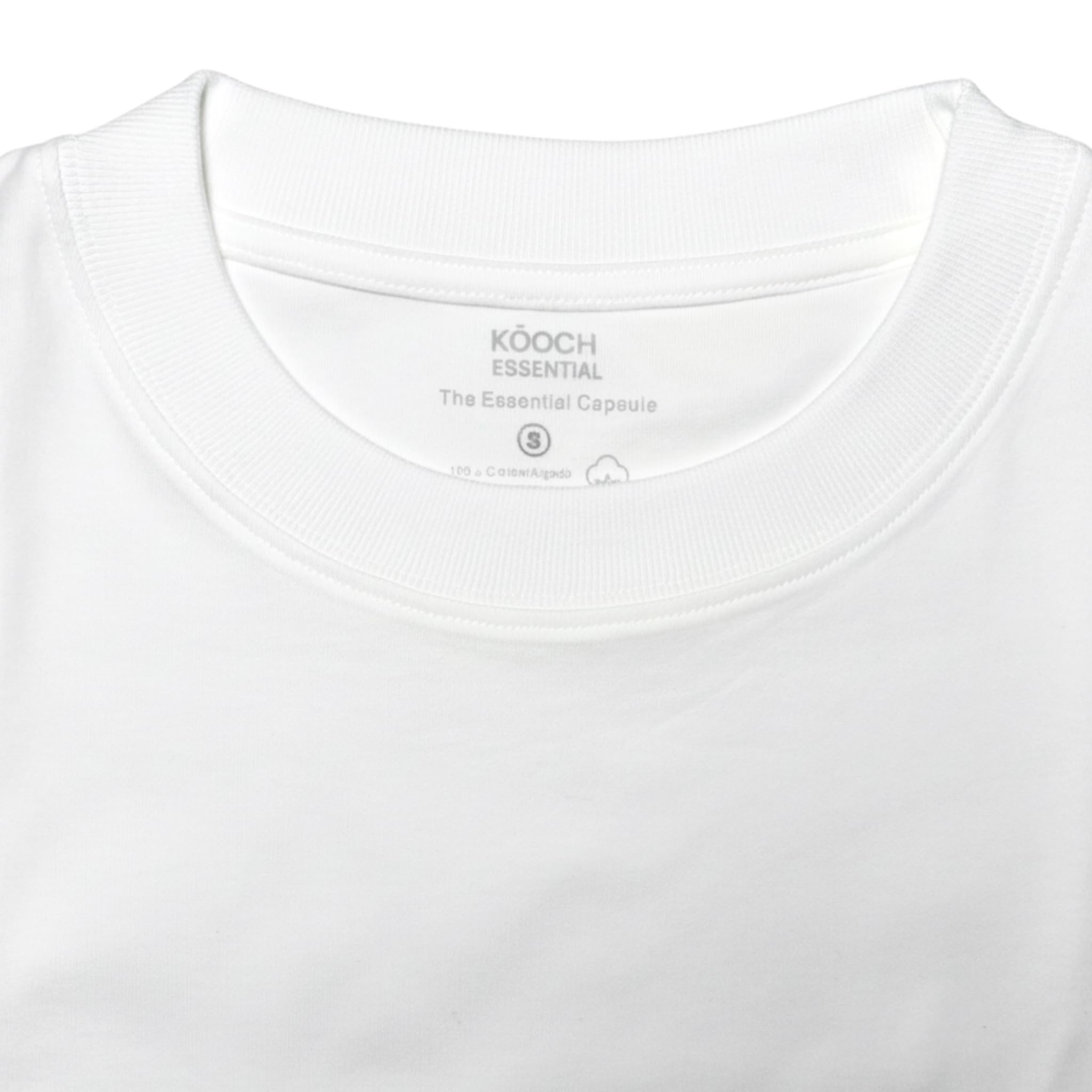 Maglietta bianca Basic da donna, 100% cotone, taglio pulito, bianco, vestibilità regolare in cotone, 290 g/m²