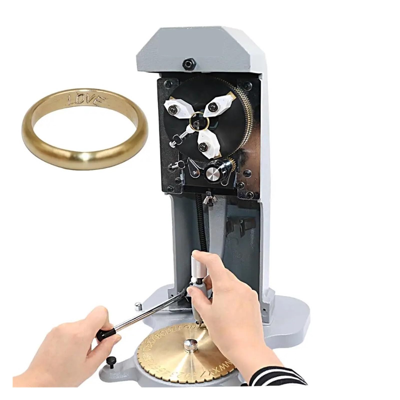 Machine À Graver La Bague Intérieure, Outil De Gravure Double Face For Paroi Et Alphanumérique