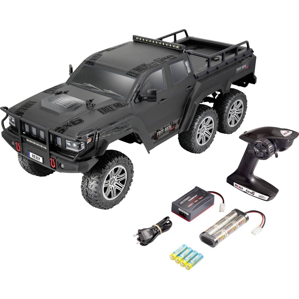Reely Freemen 2.0 6x6 Brushed 1:10 RC Modellauto Elektro Crawler Allradantrieb (6WD) RTR 2,4 GHz inkl. Akk