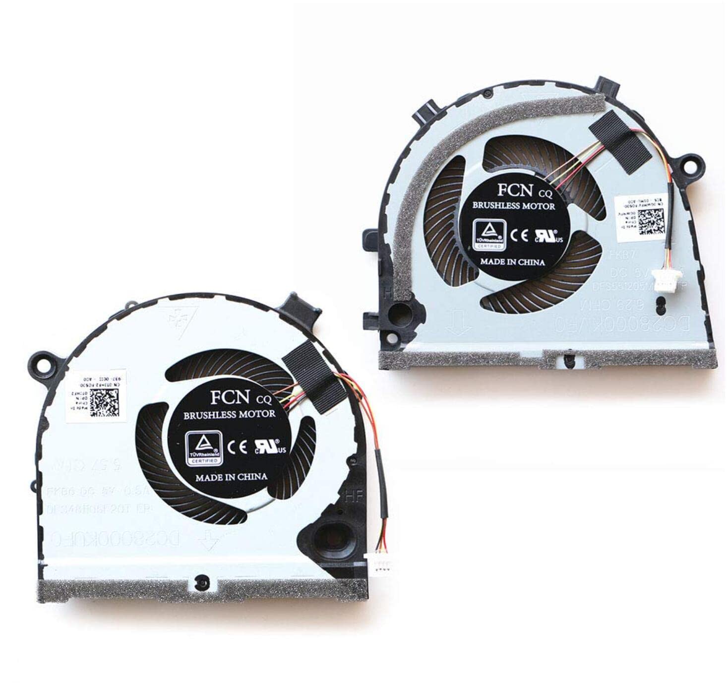 Fleshy Leaf Ventilateur de refroidissement pour ordinateur portable Dell G3-3579 G3-3779 G5-5587 0GWMFV 0TJHF2