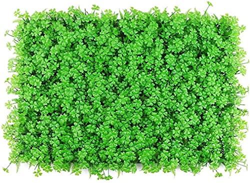 EIIDJFF Siepe Artificiale Ornamentale Sfondo Decorativo per Giardino Cortile Trifoglio Pannello Artificiale Verde Muro di Piante finte Schermo di Recinzione di edera Erba