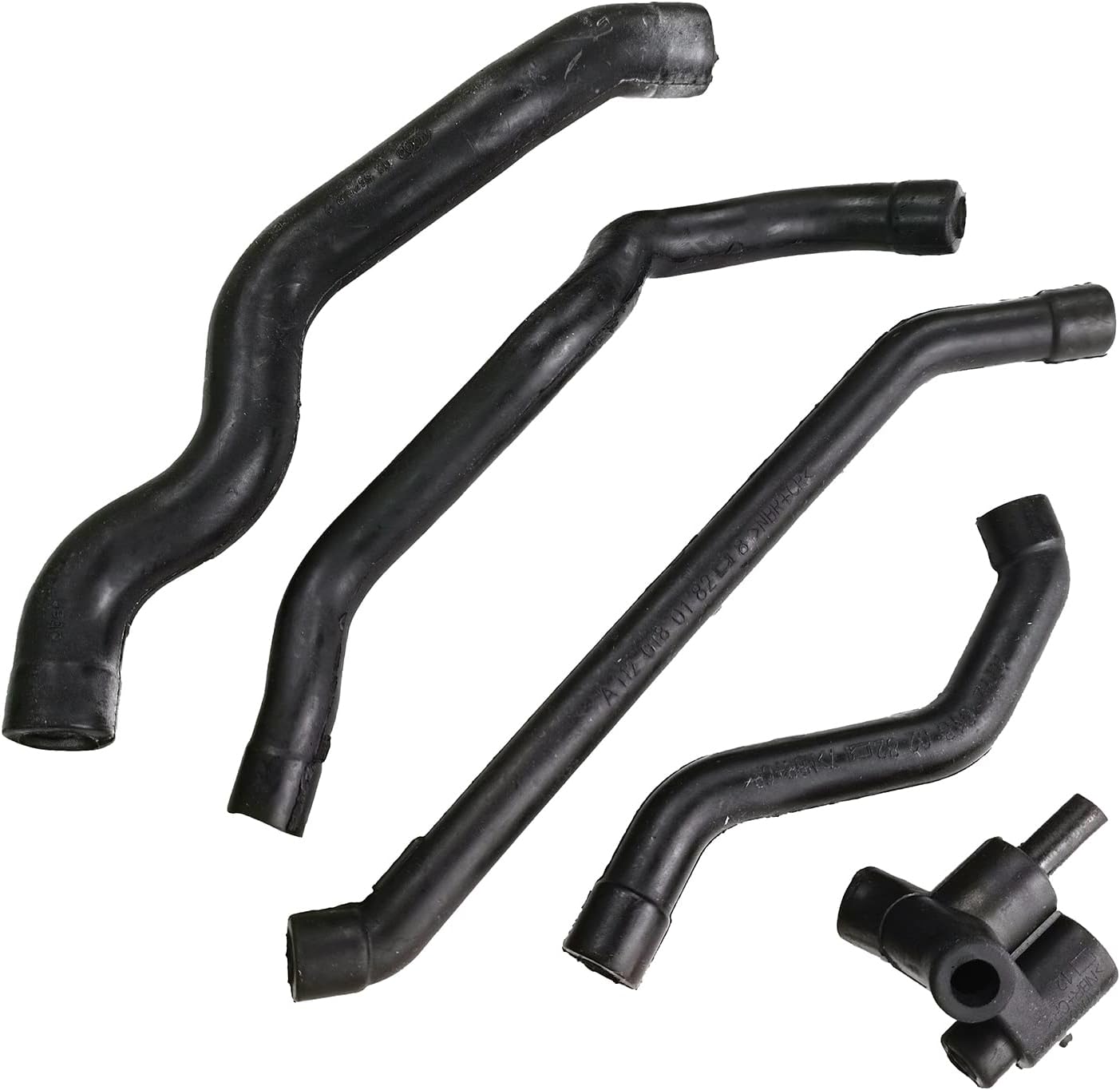 5 X Crankcase Ventilation Air Intake Breather Hose Tube Connector Replacement Kit fit for Mercedes-Benz