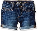 DL1961 Girls Toddler Piper Rolled Cuff Short, sea/Lion, 2T