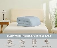 Vista 3 de Edredón de lujo de plumón de ganso, tamaño King, potencia de relleno 750, relleno de edredón ultrasuave de la colección de hotel, de 35 °F a 75 °F