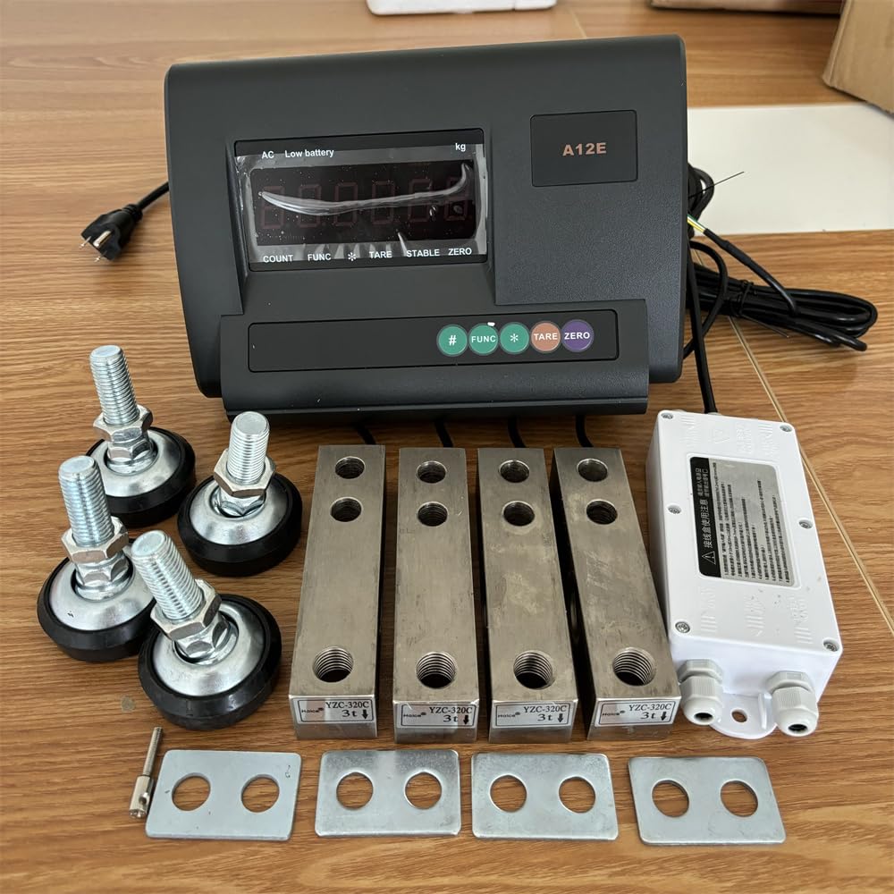 Loadometer Floor Scales Electronic Load Cells Platform Weighbridge YZC-320C-kit 5 ton A12E 110V ac Indicator