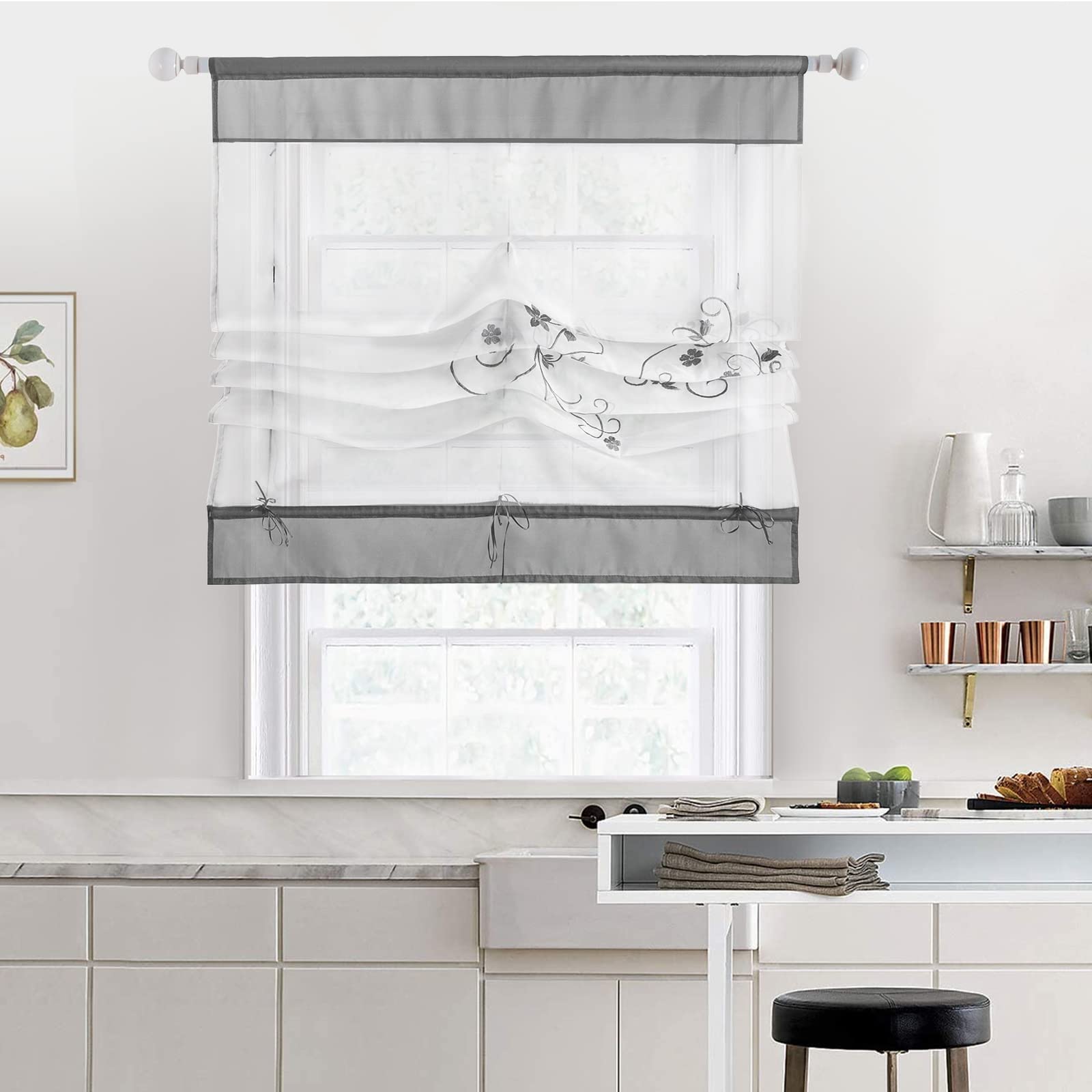 Acheter Nouvelle broderie imprimée écran de fenêtre Polyester porte rideau cloison rideau chambre balcon cuisine moderne minimaliste petit rideau court Acheter Nouvelle broderie imprimée écran de fenêtre Polyester porte rideau cloison rideau chambre balcon cuisine moderne minimaliste petit rideau court