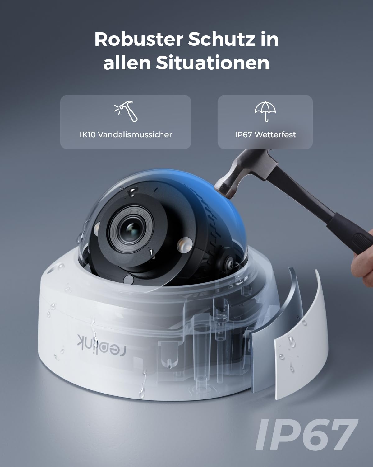Reolink 5MP PoE Überwachungskamera Aussen Set, Farb-Nachtsicht, RLK8-500V4 | 4 Vandalensicheren PoE Außenkameras, 2,8mm Objektiv, Personen-/Fahrzeug-/Tiererkennung, IP67, 8-Kanal NVR mit 2TB HDD