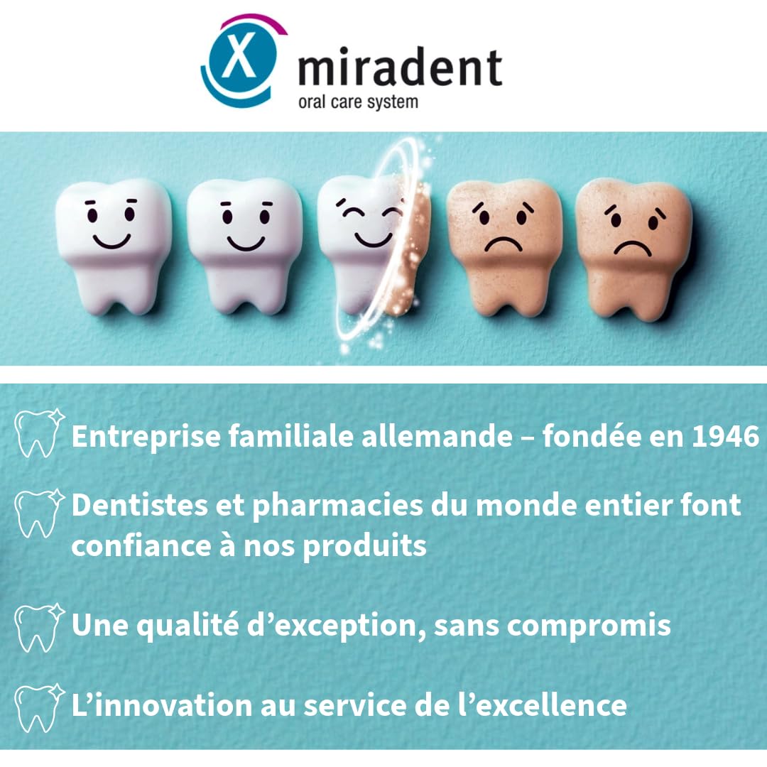 Miradent Scatola di salvataggio dentale per denti avulsi e traumi agli incisivi | Soluzione nutritiva per mantenere vive le cellule per il reimpianto e l’integrazione del dente perso