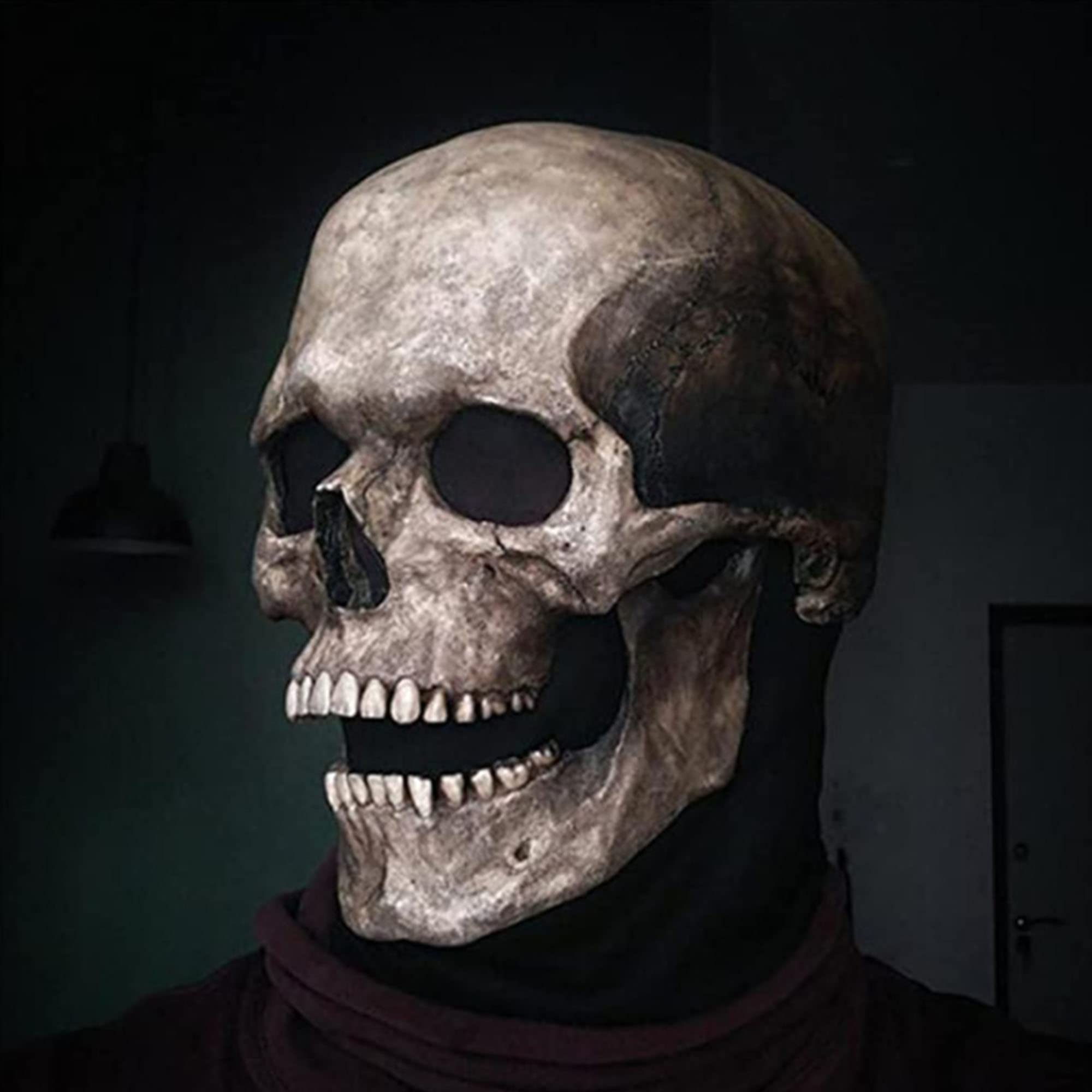 Halloween kostium impreza lateksowa ludzka realistyczna maska na głowę (stara kobieta) Maska wampira straszna maska potwora Halloween kostium demonony na rekwizyty cosplay