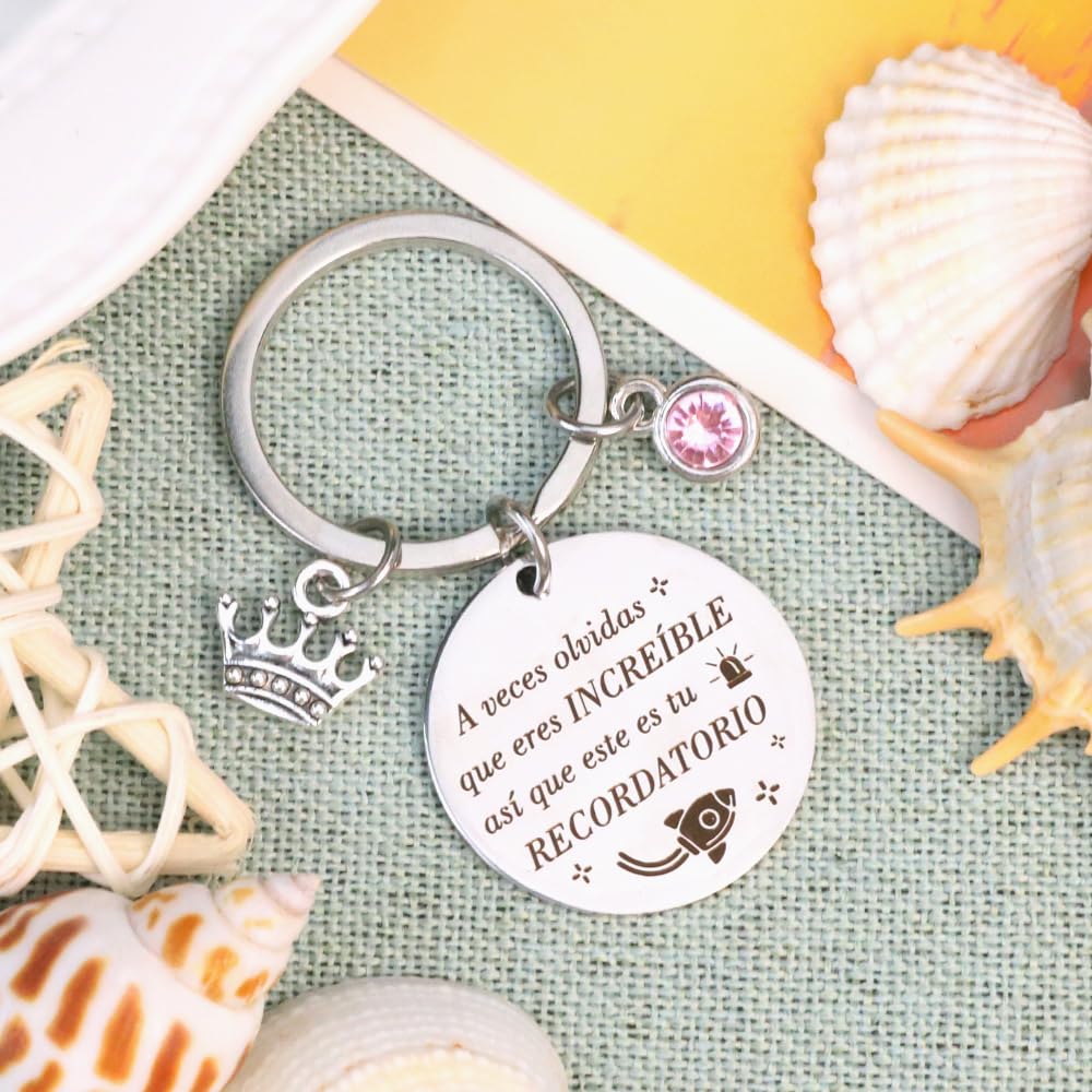 Llaveros Motivador para Mujer Regalos Cumpleaños Inspirador Colega Graduación Amigo Originales Navidad