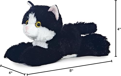 Miniatura 2 de Aurora® - Adorable Mini Flopsie™ gatito Maynard™ - Animal de peluche, facilidad para jugar, compañero eterno - Negro, 8 pulgadas