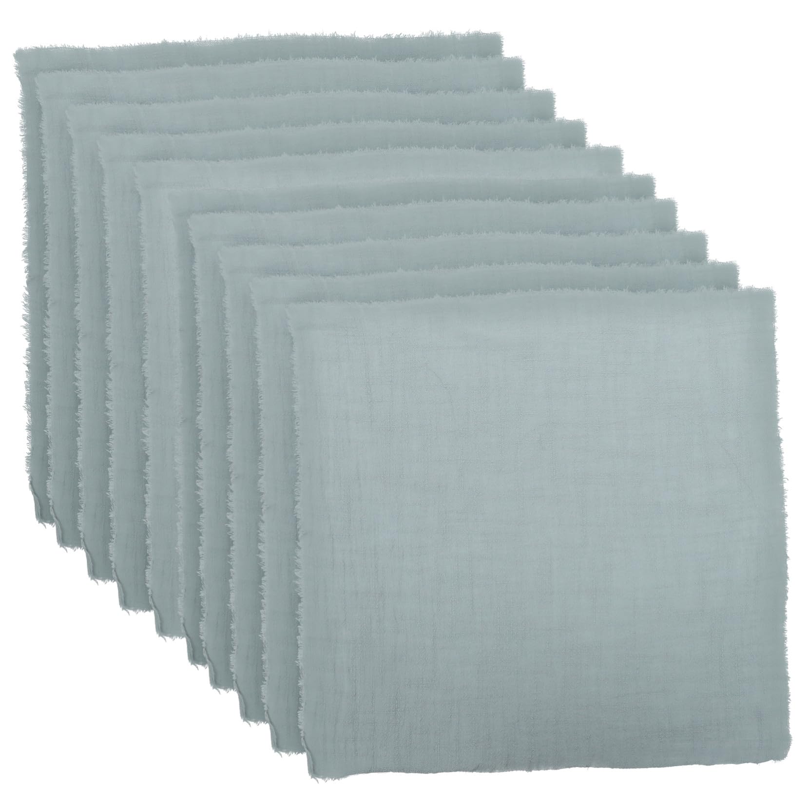 Servilletas de mesa reutilizables Gatuida de poliéster gris verde para hotel y boda, 12 uds