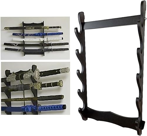 Miniatura 5 de Samurai Rack Sword Holder Accessories Horizontal Base,No Hardware Bracket,Tanto Holder for Wakizashi,Collection Sword