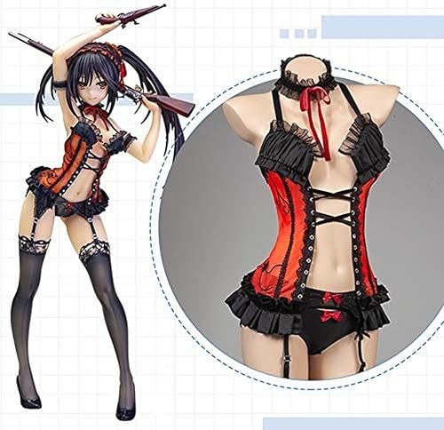 Miniatura 2 de Date A Live Cosplay Disfraz Kurumi Tokisaki Cosplay Disfraz de Pesadilla Halloween Conjunto completo