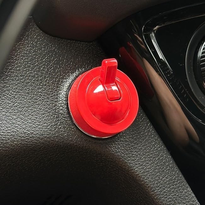 Cubierta de metal para interruptor de encendido de coche de estilo vintage con palanca de arranque de un botón y diseño de palanca de mando para compatibilidad y rendimiento de múltiples vehículos