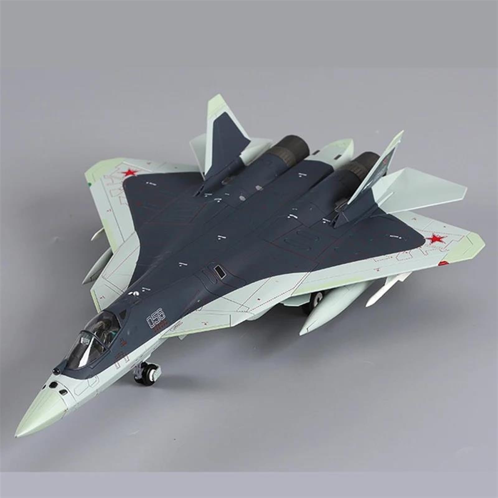 Avión de Combate Su-57 de la Fuerza Aérea Rusa Fundido a presión, Modelo de simulación de aleación 1 72, Recuerdos