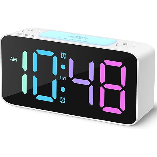 Cadmos Loud Alarm Clock with Night Light