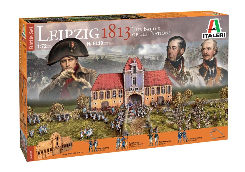 Italeri 6119 Leipzig 1813 - The Battle of the Nations, Battle Set, scala 1:72, Plastic Model Kit/Modello in plastica da montare