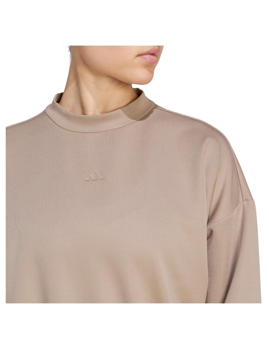 adidas dames Motion Essentials Cover Up, chalky brown, M
