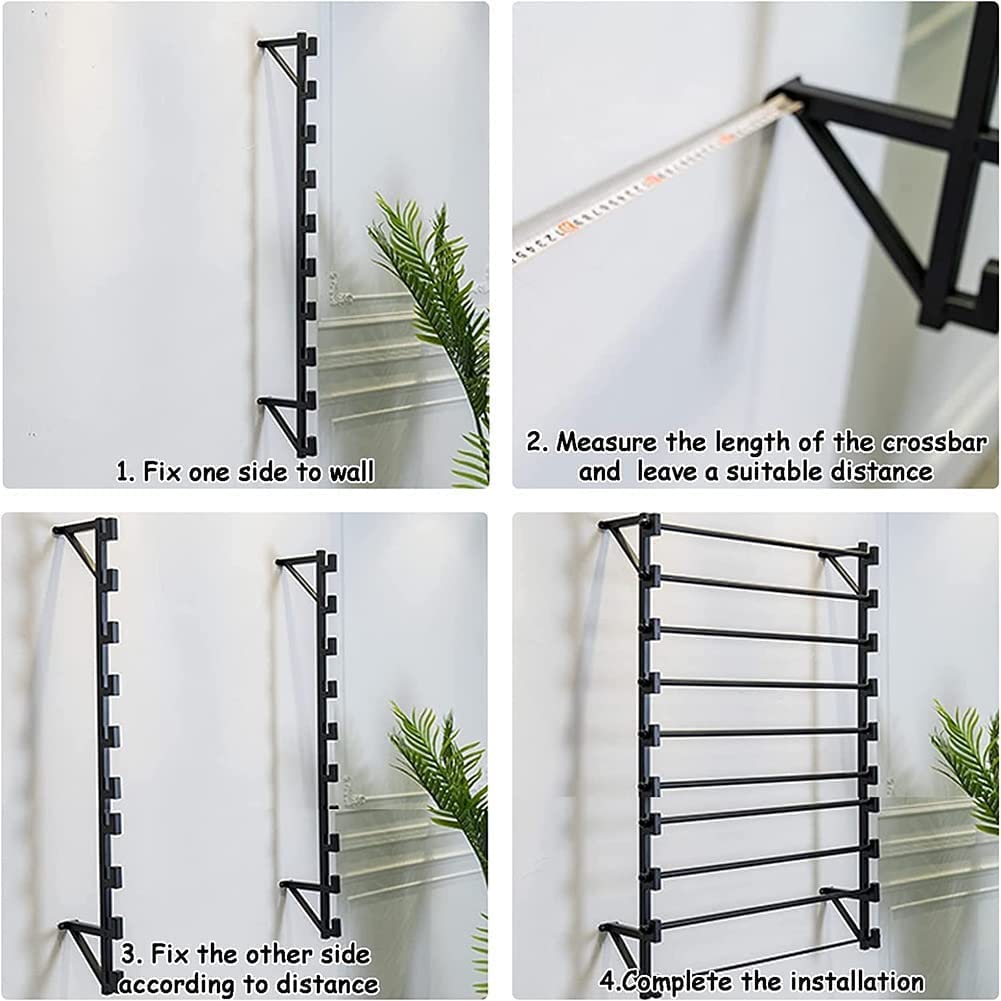 Support de rangement pour étagères en métal pour la maison, rangement mural facile pour emballage – rubans, cellophane, rouleaux de vinyle, gain de place, support pour nizer pour magasins de détail,