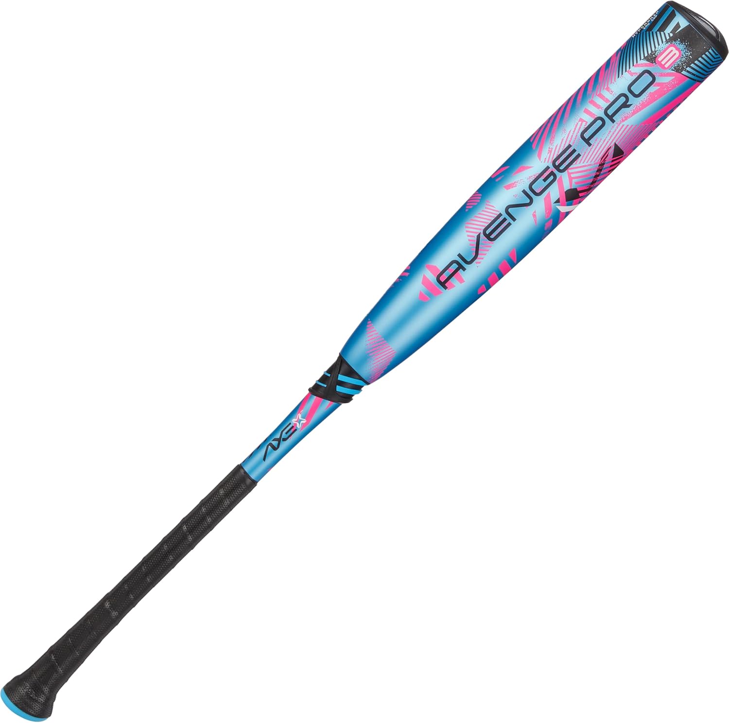 Axe | Avenge Pro 3 | USSSA Baseball Bat | Drop -10/-8/-5 | 3-Piece Composite | 2 3/4" Barrel | Blue/Pink