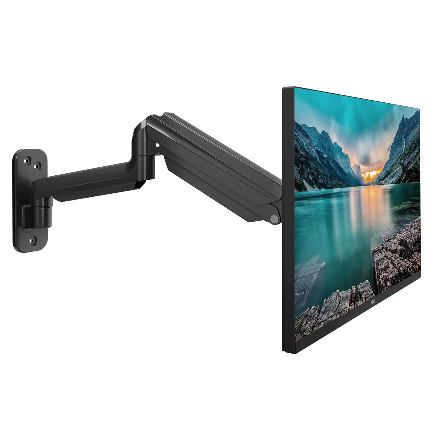 suptek Single Monitor Wall Mount for 17 to 32 Inch Screens Gas Spring Monitor Arm Wall Mount Holds