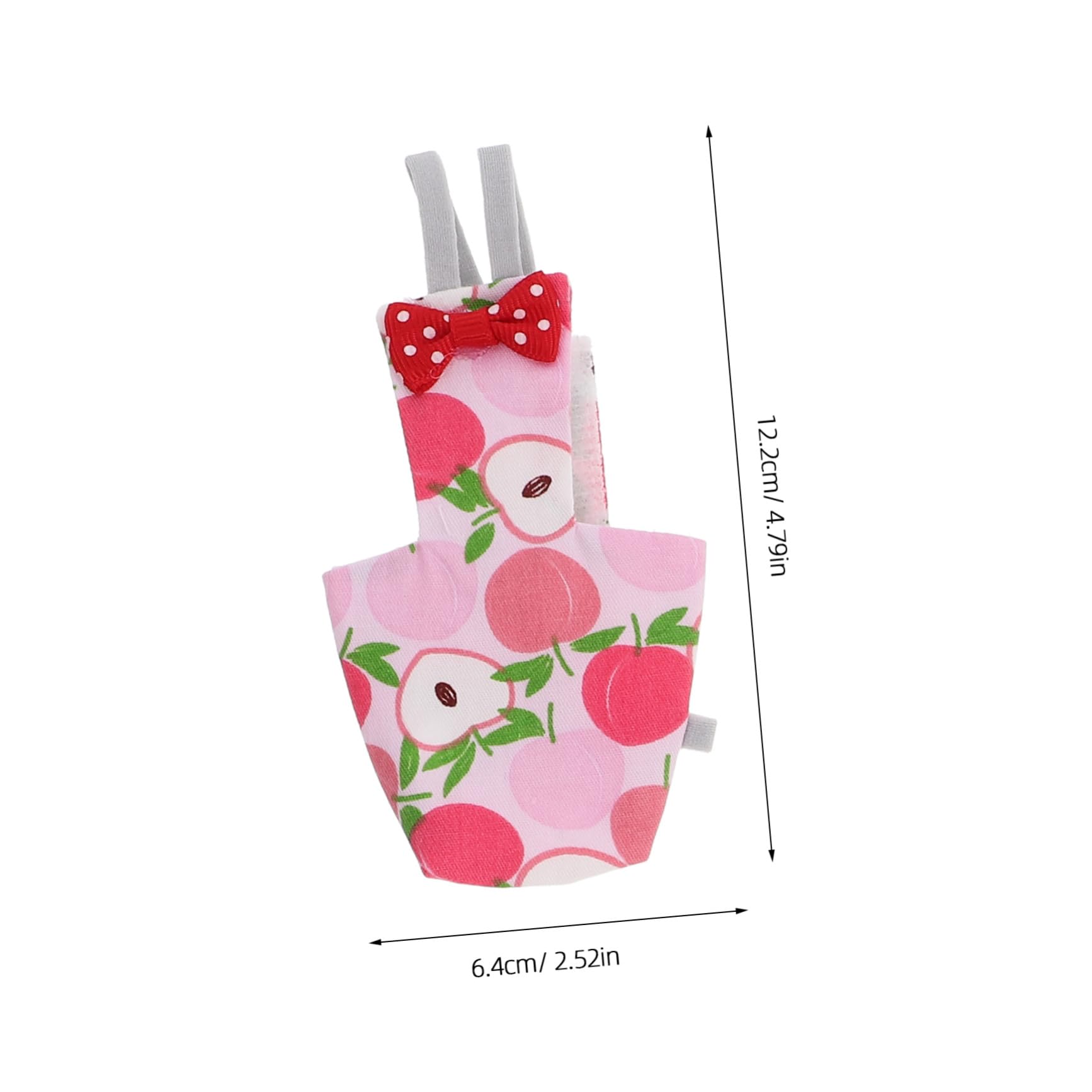 NOLITOY 6 Piezas Pañales para Pájaros Reutilizables y Lavables con Estampado de Frutas Ropa para Pequeños como Periquitos y Ninfas Traje de Vuelo para Mascotas