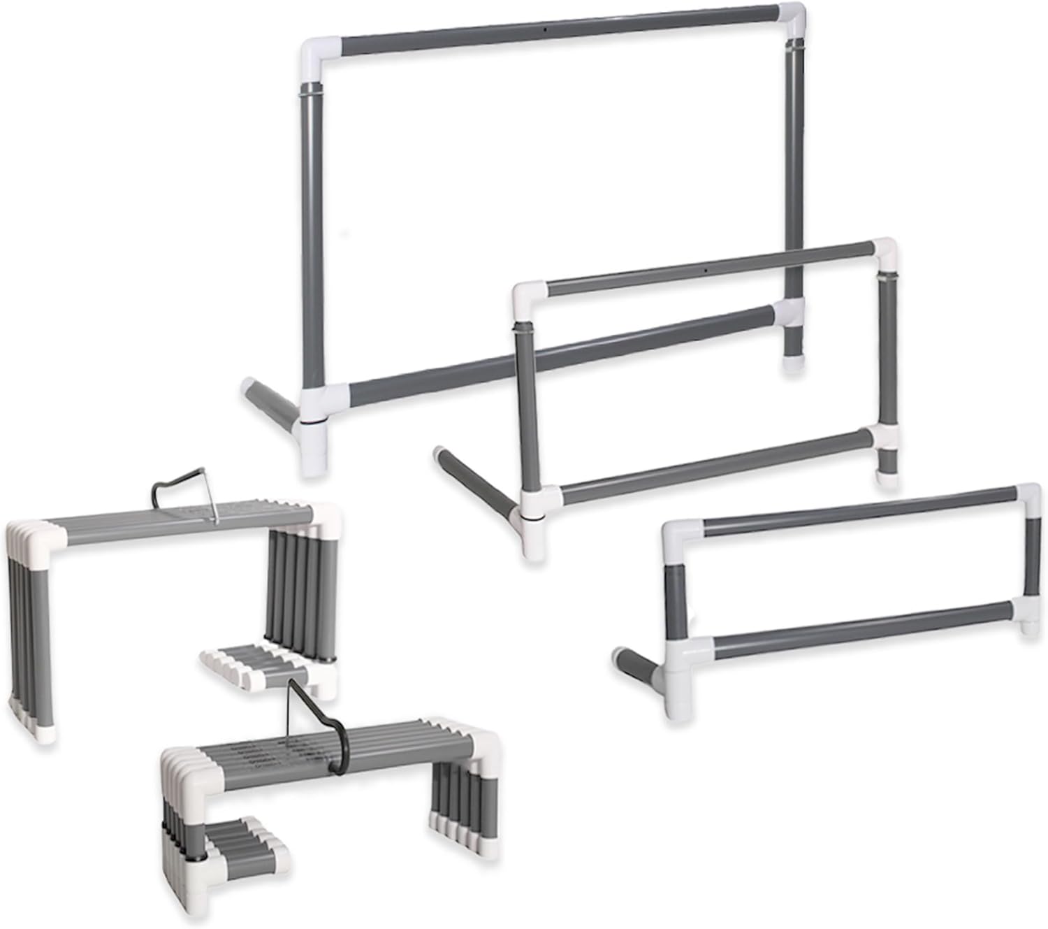 Prism Fitness Smart Adjustable-Height Hurdles - Set of 3 (27-42 inches)