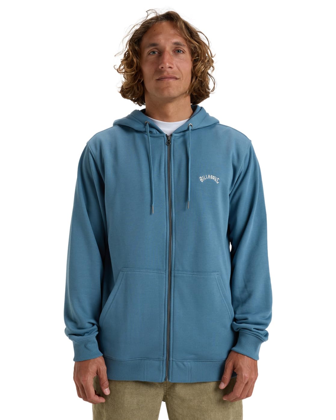Billabong Fleece with zipper ARCH ZH LT Young Mens Blue S