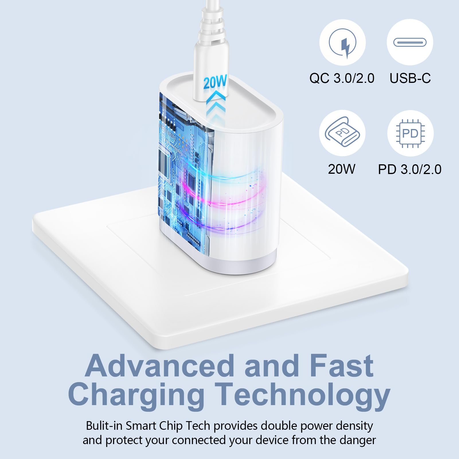 20W Samsung S24 FE Fast Charging Block Type C Power Adapter Wall Plug USB C Charger for Samsung Galaxy S25 Edge S24 Ultra S23 FE S22 S21 FE A16 A26 A36 A56 A15 A35 A14 A54 A13 A06 Z Flip Fold 6 5 F56