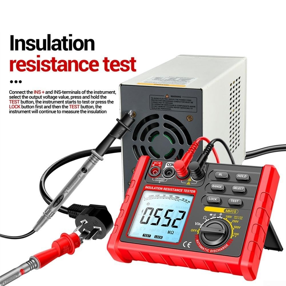 Tester Resistenza Isolamento 60MΩ LCD Retroilluminato